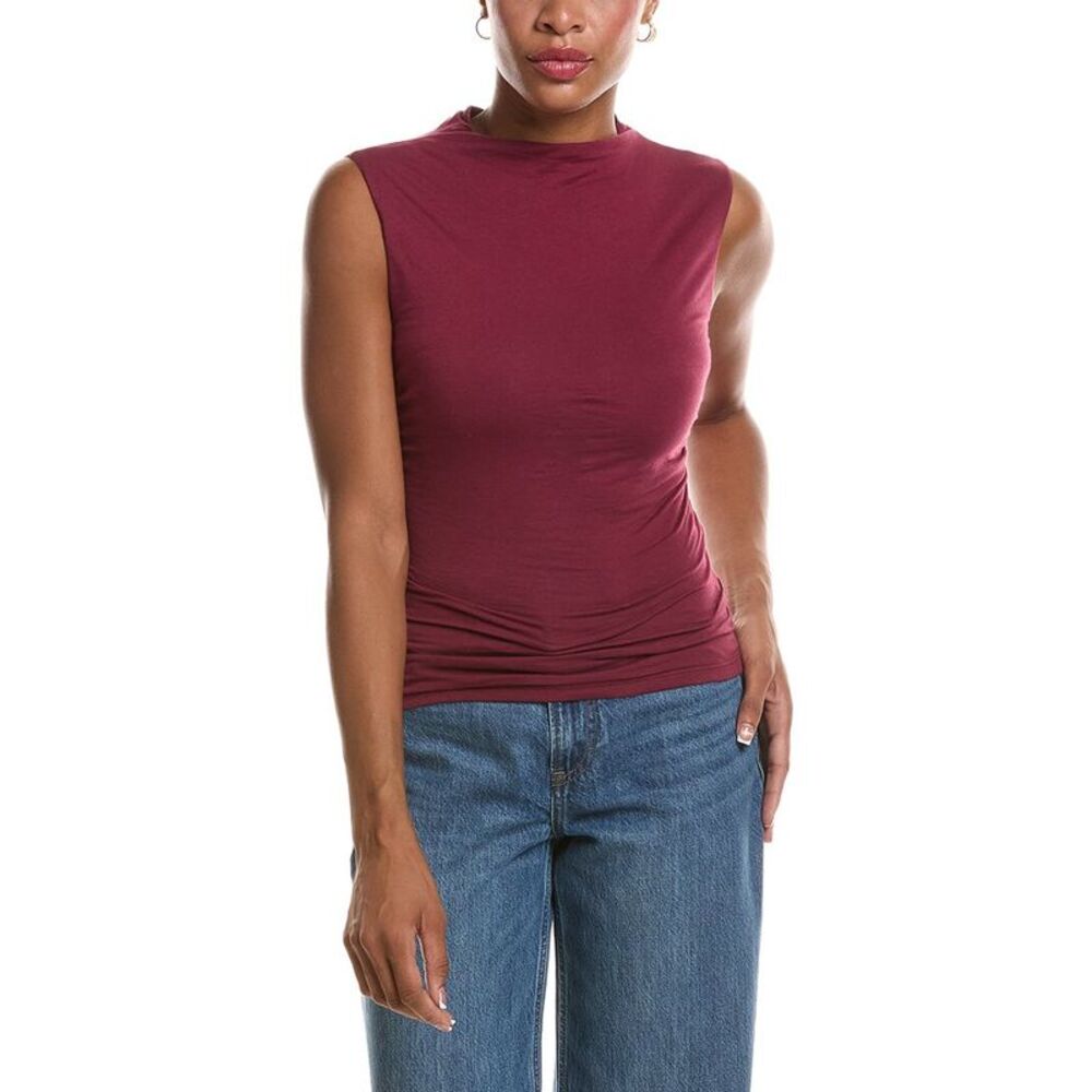 Velvet By Graham & Spencer Womens  Madeline Gauzy Whisper Top, Red